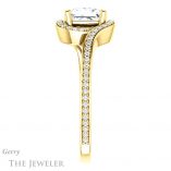 Princess Cut Forever One Moissanite Engagement Ring #GTJ1130-square-fo-y 3 Princess Cut Forever One Moissanite Engagement Ring #GTJ1130-square-fo-y