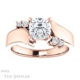Cushion Cut Forever One Moissanite Engagement Ring #GTJ1131-cushion-fo-r 1 Cushion Cut Forever One Moissanite Engagement Ring #GTJ1131-cushion-fo-r