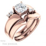 Cushion Cut Forever One Moissanite Engagement Ring #GTJ1131-cushion-fo-r 6 Cushion Cut Forever One Moissanite Engagement Ring #GTJ1131-cushion-fo-r