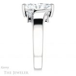 Marquise Cut Forever One Moissanite Engagement Ring #GTJ1131-marquise-fb-w 3 Marquise Cut Forever Brilliant Moissanite Engagement Ring #GTJ1131-marquise-fb-w