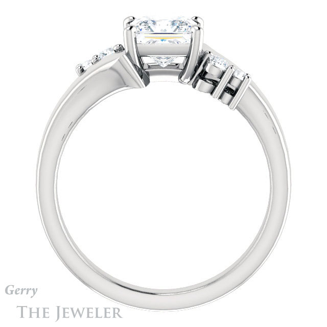 Princess Cut Forever One Moissanite Engagement Ring #GTJ1131-square-fo-w 2 Princess Cut Forever One Moissanite Engagement Ring #GTJ1131-square-fo-w