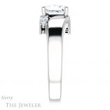 Princess Cut Forever One Moissanite Engagement Ring #GTJ1131-square-fo-w 3 Princess Cut Forever One Moissanite Engagement Ring #GTJ1131-square-fo-w