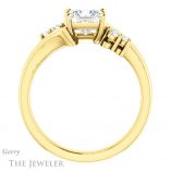 Princess Cut Forever One Moissanite Engagement Ring #GTJ1131-square-fo-y 2 Princess Cut Forever One Moissanite Engagement Ring #GTJ1131-square-fo-y