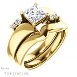 Princess Cut Forever One Moissanite Engagement Ring #GTJ1131-square-fo-y 6 Princess Cut Forever One Moissanite Engagement Ring #GTJ1131-square-fo-y