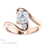 Cushion Cut Forever One Moissanite Engagement Ring #GTJ1132-cushion-fo-r 1 Cushion Cut Forever One Moissanite Engagement Ring #GTJ1132-cushion-fo-r