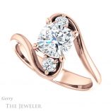 Cushion Cut Forever One Moissanite Engagement Ring #GTJ1132-cushion-fo-r 5 Cushion Cut Forever One Moissanite Engagement Ring #GTJ1132-cushion-fo-r