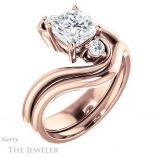 Cushion Cut Forever One Moissanite Engagement Ring #GTJ1132-cushion-fo-r 6 Cushion Cut Forever One Moissanite Engagement Ring #GTJ1132-cushion-fo-r