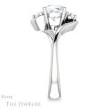 Cushion Cut Forever One Moissanite Engagement Ring #GTJ1132-cushion-fo-w