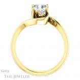 Cushion Cut Forever One Moissanite Engagement Ring #GTJ1132-cushion-fo-y 2 Cushion Cut Forever One Moissanite Engagement Ring #GTJ1132-cushion-fo-y