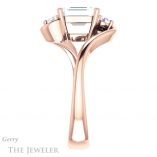 Emerald Cut Forever Brilliant Moissanite Engagement Ring #GTJ1132-emerald-fb-r