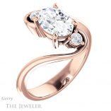 Oval Shaped Forever One Moissanite Engagement Ring #GTJ1132-oval-fo-r 4 Oval Shaped Forever One Moissanite Engagement Ring #GTJ1132-oval-fo-r
