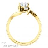Oval Shaped Forever One Moissanite Engagement Ring #GTJ1132-oval-fo-y 2 Oval Shaped Forever One Moissanite Engagement Ring #GTJ1132-oval-fo-y