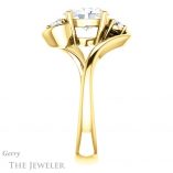 Oval Shaped Forever One Moissanite Engagement Ring #GTJ1132-oval-fo-y 3 Oval Shaped Forever One Moissanite Engagement Ring #GTJ1132-oval-fo-y