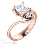 Princess Cut Forever One Moissanite Engagement Ring #GTJ1132-square-fo-r 4 Princess Cut Forever One Moissanite Engagement Ring #GTJ1132-square-fo-r