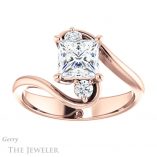 Princess Cut Forever One Moissanite Engagement Ring #GTJ1132-square-fo-r 1 Princess Cut Forever One Moissanite Engagement Ring #GTJ1132-square-fo-r