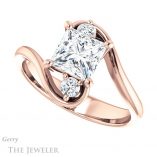 Princess Cut Forever One Moissanite Engagement Ring #GTJ1132-square-fo-r 5 Princess Cut Forever One Moissanite Engagement Ring #GTJ1132-square-fo-r
