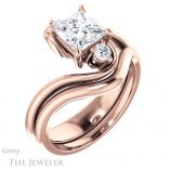 Princess Cut Forever One Moissanite Engagement Ring #GTJ1132-square-fo-r 6 Princess Cut Forever One Moissanite Engagement Ring #GTJ1132-square-fo-r