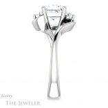Princess Cut Forever One Moissanite Engagement Ring #GTJ1132-square-fo-w 3 Princess Cut Forever One Moissanite Engagement Ring #GTJ1132-square-fo-w