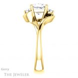 Princess Cut Forever One Moissanite Engagement Ring #GTJ1132-square-fo-y