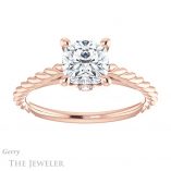 Cushion Cut Forever One Moissanite Engagement Ring #GTJ1134-cushion-fo-r 1 Cushion Cut Forever One Moissanite Engagement Ring #GTJ1134-cushion-fo-r