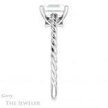 Emerald Cut Forever One Moissanite Engagement Ring #GTJ1134-emerald-fb-w 3 Emerald Cut Forever Brilliant Moissanite Engagement Ring #GTJ1134-emerald-fb-w