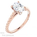 Oval Shaped Forever One Moissanite Engagement Ring #GTJ1134-oval-fo-r 4 Oval Shaped Forever One Moissanite Engagement Ring #GTJ1134-oval-fo-r