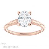Oval Shaped Forever One Moissanite Engagement Ring #GTJ1134-oval-fo-r 1 Oval Shaped Forever One Moissanite Engagement Ring #GTJ1134-oval-fo-r