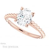 Oval Shaped Forever One Moissanite Engagement Ring #GTJ1134-oval-fo-r 5 Oval Shaped Forever One Moissanite Engagement Ring #GTJ1134-oval-fo-r