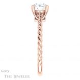 Round Cut Forever One Moissanite Engagement Ring #GTJ1134-round-fo-r 3 Round Cut Forever One Moissanite Engagement Ring #GTJ1134-round-fo-r