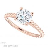 Round Cut Forever One Moissanite Engagement Ring #GTJ1134-round-fo-r 5 Round Cut Forever One Moissanite Engagement Ring #GTJ1134-round-fo-r