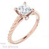 Princess Cut Forever One Moissanite Engagement Ring #GTJ1134-square-fo-r 4 Princess Cut Forever One Moissanite Engagement Ring #GTJ1134-square-fo-r