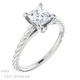 Princess Cut Forever One Moissanite Engagement Ring #GTJ1134-square-fo-w