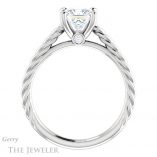 Princess Cut Forever One Moissanite Engagement Ring #GTJ1134-square-fo-w