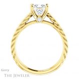 Princess Cut Forever One Moissanite Engagement Ring #GTJ1134-square-fo-y