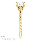 Princess Cut Forever One Moissanite Engagement Ring #GTJ1134-square-fo-y