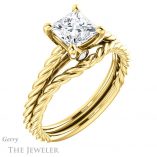 Princess Cut Forever One Moissanite Engagement Ring #GTJ1134-square-fo-y