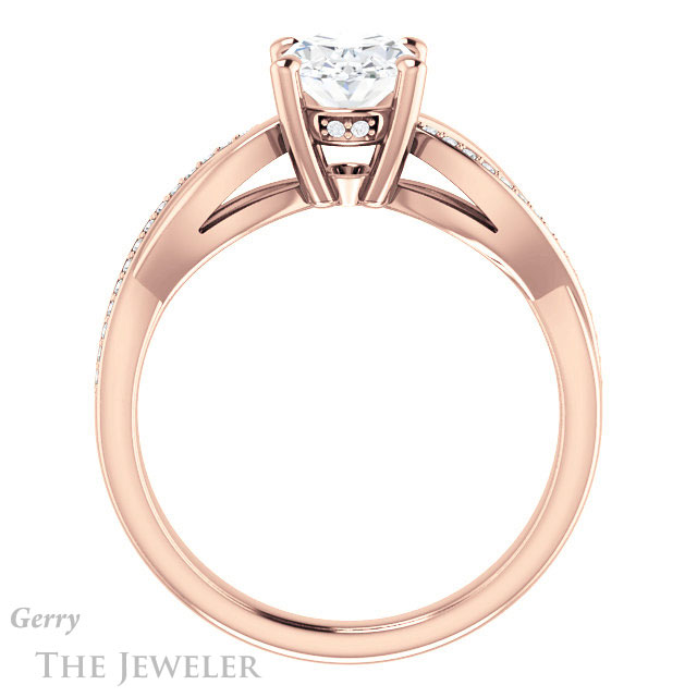 Oval Shaped Forever One Moissanite Engagement Ring #GTJ1135-oval-fo-r 2 Oval Shaped Forever One Moissanite Engagement Ring #GTJ1135-oval-fo-r