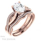 Oval Shaped Forever One Moissanite Engagement Ring #GTJ1135-oval-fo-r 6 Oval Shaped Forever One Moissanite Engagement Ring #GTJ1135-oval-fo-r
