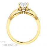 Oval Shaped Forever One Moissanite Engagement Ring #GTJ1135-oval-fo-y 2 Oval Shaped Forever One Moissanite Engagement Ring #GTJ1135-oval-fo-y