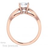 Round Cut Forever One Moissanite Engagement Ring #GTJ1135-round-fo-r 2 Round Cut Forever One Moissanite Engagement Ring #GTJ1135-round-fo-r