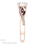 Round Cut Forever One Moissanite Engagement Ring #GTJ1135-round-fo-r 3 Round Cut Forever One Moissanite Engagement Ring #GTJ1135-round-fo-r