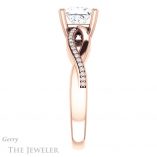Princess Cut Forever One Moissanite Engagement Ring #GTJ1135-square-fo-r