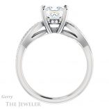 Princess Cut Forever One Moissanite Engagement Ring #GTJ1135-square-fo-w 2 Princess Cut Forever One Moissanite Engagement Ring #GTJ1135-square-fo-w