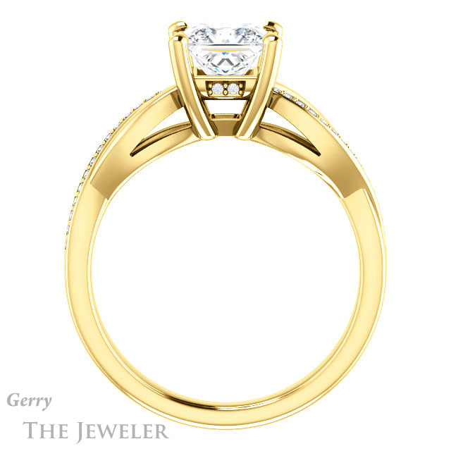 Princess Cut Forever One Moissanite Engagement Ring #GTJ1135-square-fo-y 2 Princess Cut Forever One Moissanite Engagement Ring #GTJ1135-square-fo-y