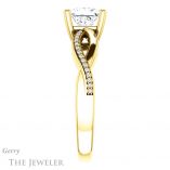 Princess Cut Forever One Moissanite Engagement Ring #GTJ1135-square-fo-y 3 Princess Cut Forever One Moissanite Engagement Ring #GTJ1135-square-fo-y