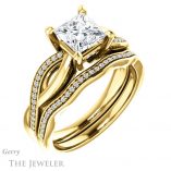 Princess Cut Forever One Moissanite Engagement Ring #GTJ1135-square-fo-y 6 Princess Cut Forever One Moissanite Engagement Ring #GTJ1135-square-fo-y