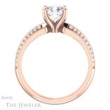 Cushion Cut Forever One Moissanite Engagement Ring #GTJ1136-cushion-fo-r