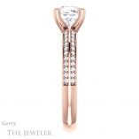 Cushion Cut Forever One Moissanite Engagement Ring #GTJ1136-cushion-fo-r