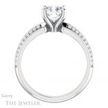 Cushion Cut Forever One Moissanite Engagement Ring #GTJ1136-cushion-fo-w