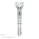 Cushion Cut Forever One Moissanite Engagement Ring #GTJ1136-cushion-fo-w